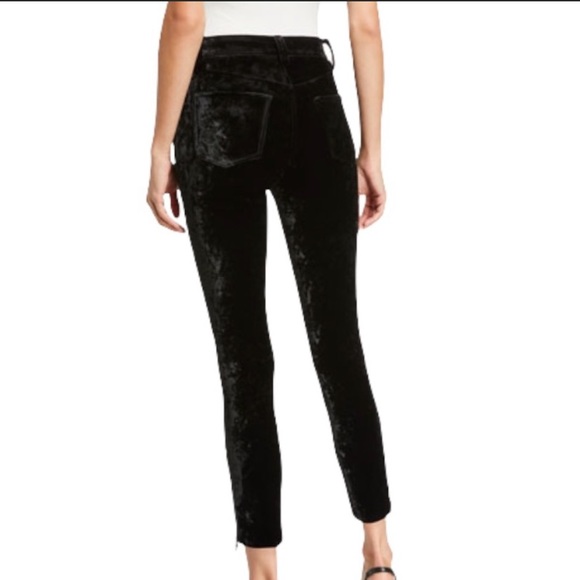 Tori Moto Zip Skinny Velvet Pants - Picture 3 of 3